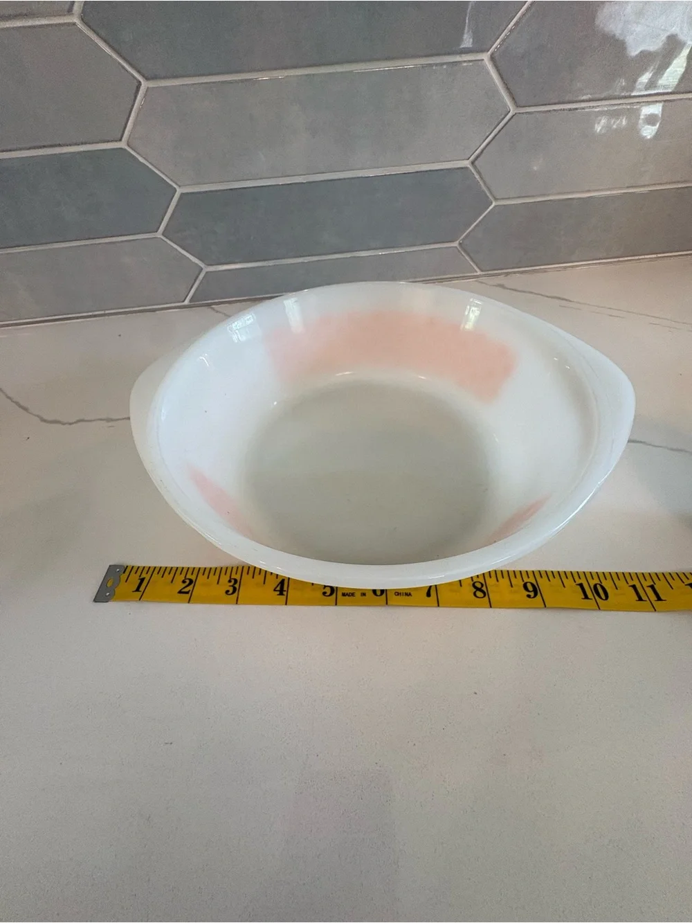 Glasbake Vtg Jeanette Orange Dot Casserole Baking Serving Dish J235 1 Qt